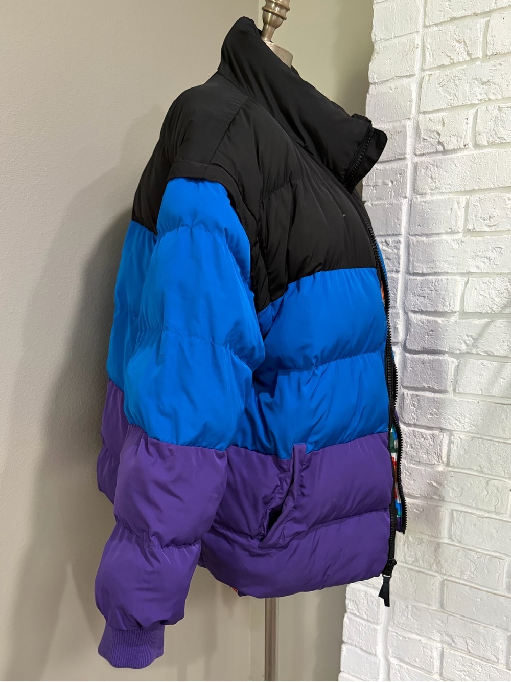 Lego Collection Colorful Geometric Puffer Jacket - Multicolor - Picture 7 of 7